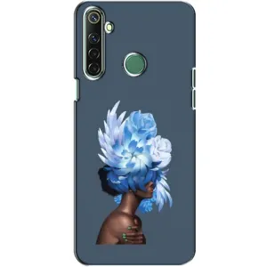 Чехлы (ART) Цветы на Realme 6i (VPrint) (Квіти на голові)