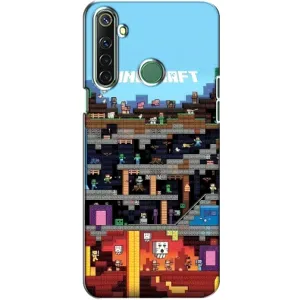 Чохол Майнкрафт на Realme 6i (AlphaPrint) Minecraft (фон Minecraft)