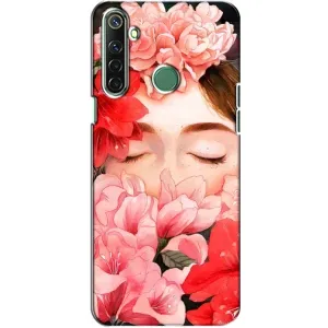 Чехлы (ART) Цветы на Realme 6i (VPrint) (Очі в квітах)
