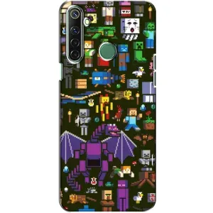 Чохол Майнкрафт на Realme 6i (AlphaPrint) Minecraft (Колаж Майнкрафт)