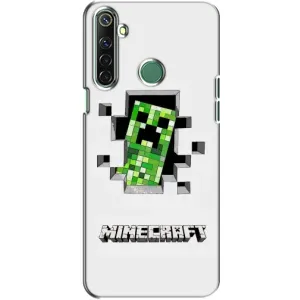 Чохол Майнкрафт на Realme 6i (AlphaPrint) Minecraft (кріпер Майнкрафт)