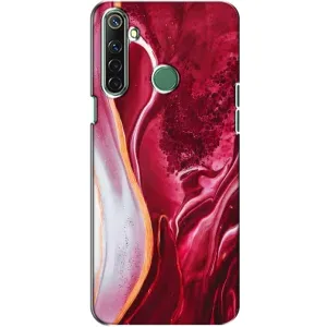 Чехол с принтом «Мрамор красный» для Realme 6i