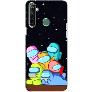 Чехол Амонг Ас для Realme 6i (AlphaPrint) (Скины в космосе)