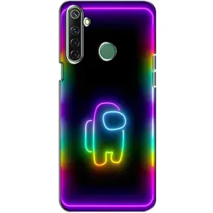Чехол Амонг Ас для Realme 6i (AlphaPrint) (Яркий скин)