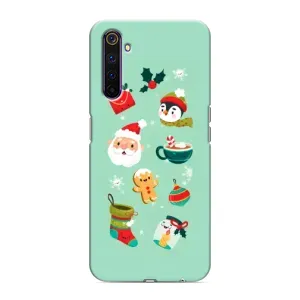 Новогодние Чехлы для Реалми 6 Про (VPrint)