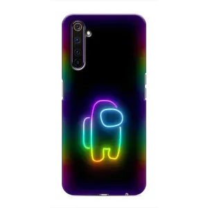 Чехол Амонг Ас для Realme 6 Pro (AlphaPrint) (Яркий скин)