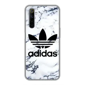 Чехлы Адидас для Realme 6 (AlphaPrint) (Адидас на мраморе)