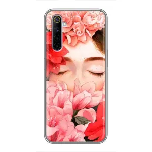 Чехлы (ART) Цветы на Realme 6 (VPrint) (Очі в квітах)