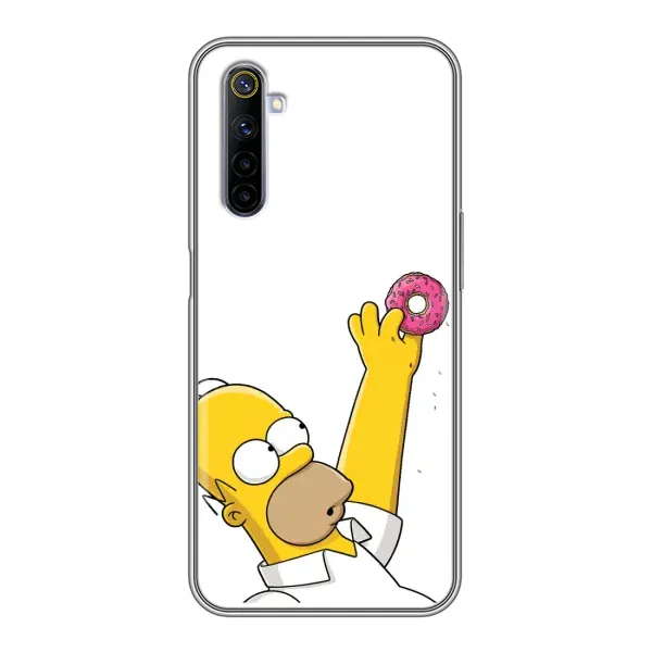 Чохол з принтом «Гомер з пончиком» для Realme 6