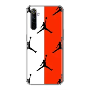 Чехлы для Realme 6 - с картинкой JORDAN (AlphaPrint) (Лого Джордан)