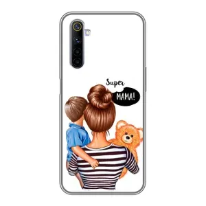 Чохол з друком для Realme 6 - (Мама з дитинкою) (AlphaPrint)