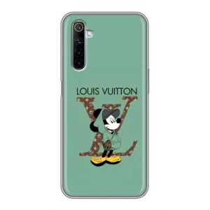Чохли Луі Вітон для Realme 6 (AlphaPrint - LOUIS VUITTON) (Міккі Маус LV)
