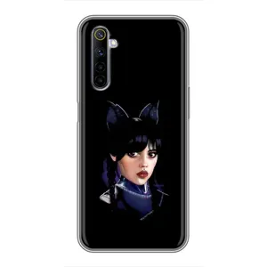 Чохли Венсдей на Realme 6 Уенсдей (AlphaPrint) (серйозна Венздей)