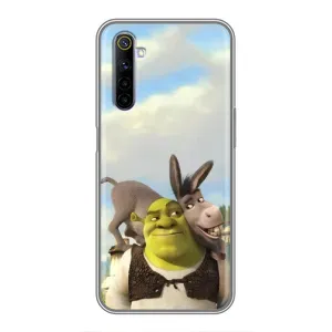 Чохол з мультфільмом Шрек на Realme 6 (Шрек та Осел)
