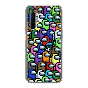 Чехол Амонг Ас для Realme 6 (AlphaPrint) (Убит)