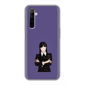 Чохли Венсдей на Realme 6 Уенсдей (AlphaPrint) (Венздей у чорному)