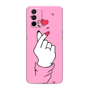Чохол з принтом для Realme 7 Pro (AlphaPrint - Знак сердечка)