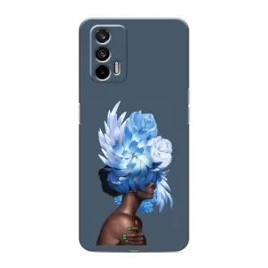Чехлы (ART) Цветы на Realme 7 (VPrint) (Квіти на голові)