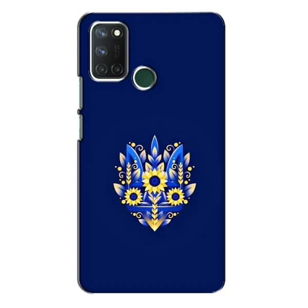Чохол з принтом «Квітковий Герб» для Realme 7i