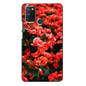 Чохли з квітами для Realme 7i (VPrint) (Квіти червоні)