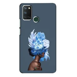 Чехлы (ART) Цветы на Realme 7i (VPrint) (Квіти на голові)