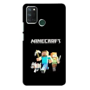 Чохол Майнкрафт на Realme 7i (AlphaPrint) Minecraft (герої Minecraft)