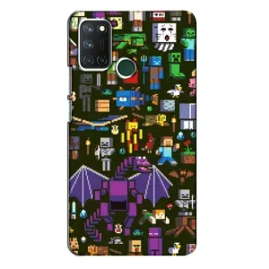 Чохол Майнкрафт на Realme 7i (AlphaPrint) Minecraft (Колаж Майнкрафт)