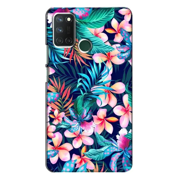 Чехол с принтом «Красочные цветы» для Realme 7i