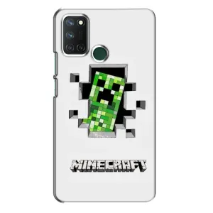 Чохол Майнкрафт на Realme 7i (AlphaPrint) Minecraft (кріпер Майнкрафт)