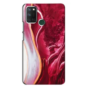 Чехол с принтом «Мрамор красный» для Realme 7i