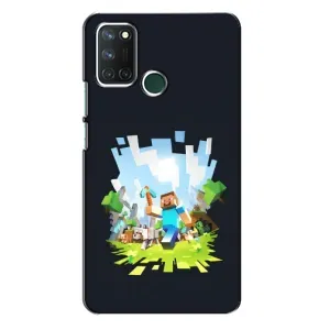 Чохол Майнкрафт на Realme 7i (AlphaPrint) Minecraft (персонажі Minecraft)