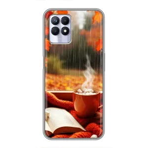 Чехол с принтом «Кофе и дождь» для Realme 8 Pro