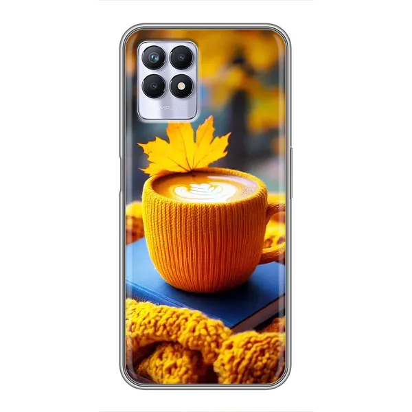 Чехол с принтом «Кофе на желтом пледе» для Realme 8 Pro Чехол с принтом «Кофе на желтом пледе» для Realme 8 Pro