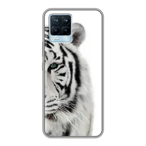 Чохли з картинкою животних Realme 8 (Білий Тигр)