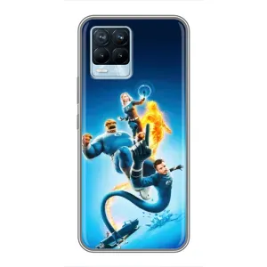Чехол с принтом Фантастическая четверка для Realme 8 (Герои Фантастическая Четверка)
