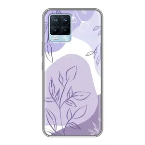 Чехол с принтом «Фиолетовые листья абстракция» для Realme 8