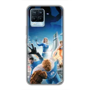 Чехол с принтом Фантастическая четверка для Realme 8 (Герои Фантастическая Четверка)