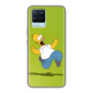 Чехол с Симпсонами для Realme 8 (VPrint) (Гомер Симпсон)