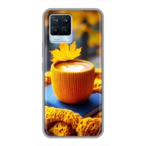 Чехол с принтом «Кофе на желтом пледе» для Realme 8