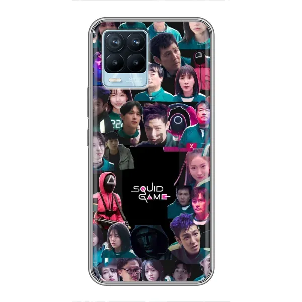 Чехол с принтом «Коллаж Игра кальмара» для Realme 8