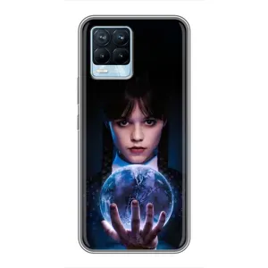 Чехол с дизайном Венздей 2 на Realme 8 (Магическая сфера Уэнздей)