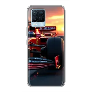 Чехол Формула1 на Realme 8 (Макларен на закате)