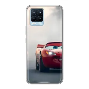 Силиконовый чехол Маквин для Realme 8 (Скоростной Маквин)