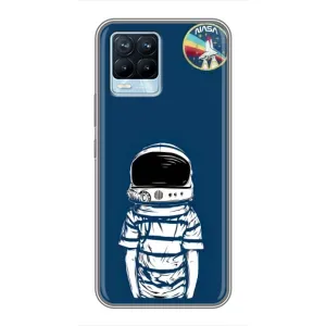 Чохол NASA для Realme 8 (AlphaPrint) (Хлопчик в шоломі)