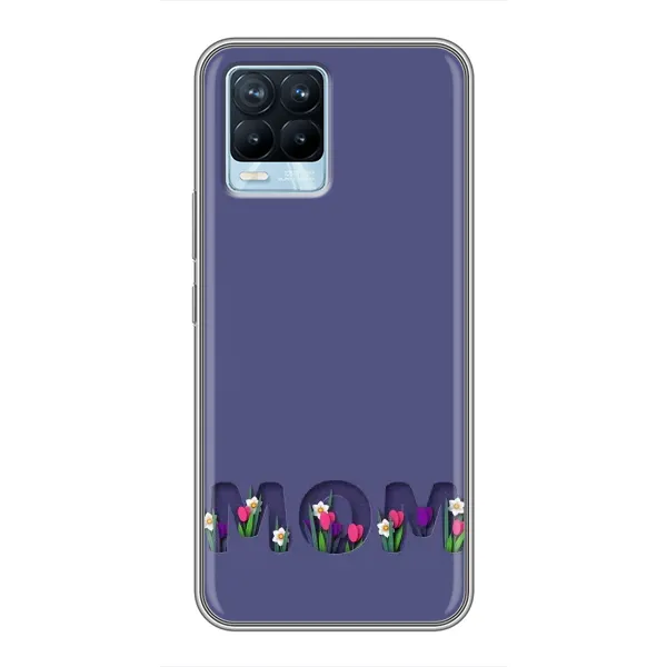 Чохол з принтом «Мама в квітах» для Realme 8