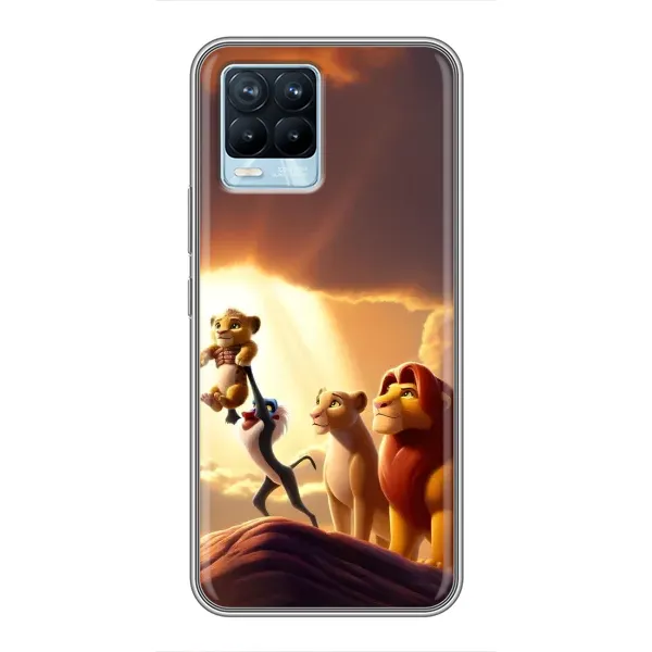 Чехол с принтом «Симба на презентации» для Realme 8