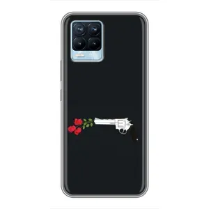 Чехлы (ART) Цветы на Realme 8 (VPrint) (Неочікувані квіти)