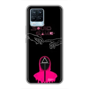 Чехол Гра в кальмара для Realme 8 (Минимализм Игра кальмара)