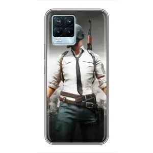 Чехол PUBG для Реалми 8 (AlphaPrint)