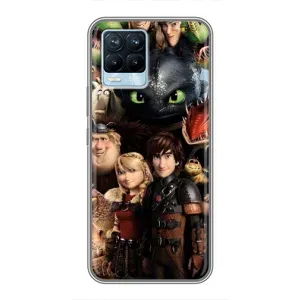 Чехол как приручить дракона на Realme 8 (Персонажи дракона)